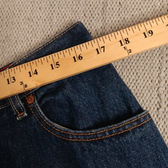 Levis 550 Vintage Jeans Womens 14M 33X31 Blue Relaxed Tapered High Western Y2K - Picture 12 of 15